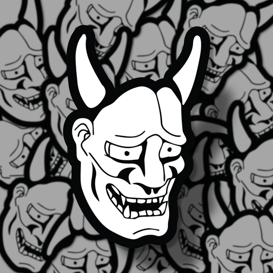 Bippu Life Hannya Mask Sticker